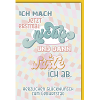 Geburtstag Glückwunschkarte 70er verschnörkelt