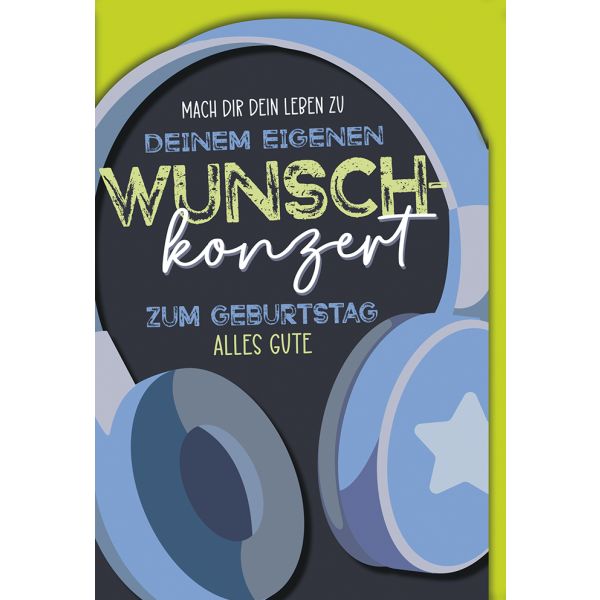 Geburtstag Glückwunschkarte Wunschkonzert