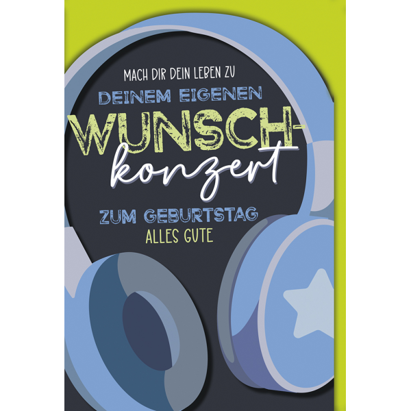 Geburtstag Glückwunschkarte Wunschkonzert