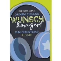 Geburtstag Glückwunschkarte Wunschkonzert