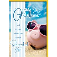 Geburtstag Glückwunschkarte Glücksschwein