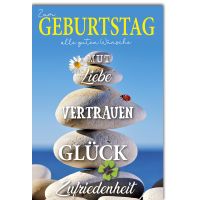 Geburtstag Glückwunschkarte mit Umschlag Steinturm...