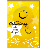 Geburtstag Glückwunschkarte Große Smileys