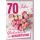 A 70. Geburtstag Glückwunschkarte Rosa Macarons