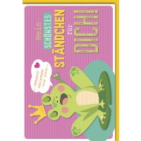 Geburtstag Glückwunschkarte Frosch, Ständchen