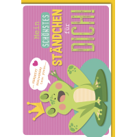 Geburtstag Glückwunschkarte Frosch, Ständchen