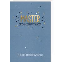 Master Glückwunschkarte Erfolgreich bestanden