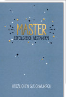 Master - Glückwunschkarte im Format 11,5 x 17 cm -...