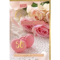 A Goldhochzeit Glückwunschkarte mit Umschlag...