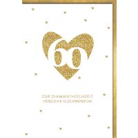 A Diamanthochzeit Glückwunschkarte Herz