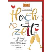 Hochzeitstag variabel einstellbar Glückwunschkarte Drehrad Motive - Hölzerne Rubin Silber Gold Diamant Eiserne Hochzeit