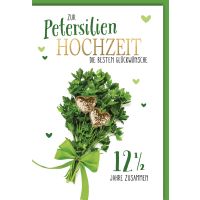 Petersilienhochzeit Glückwunschkarte Strauß
