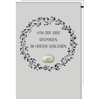 A Trauer Beileid Kondolenzkarte mit Umschlag Bohne mit...
