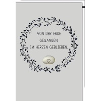 A Trauer Beileid Kondolenzkarte mit Umschlag Bohne mit...