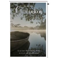 A Trauer Beileid Kondolenzkarte mit Umschlag In stillem...