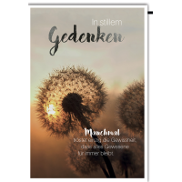 Trauer Beileid Kondolenzkarte mit Umschlag In stillem...