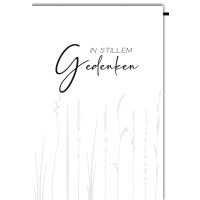 Trauer Beileid Kondolenzkarte mit Umschlag In stillem...