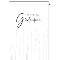 Trauer Beileid Kondolenzkarte mit Umschlag In stillem...