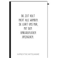 Trauer Beileid Kondolenzkarte mit Umschlag Aufrichtige...