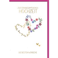 Hochzeitskarten Glückwunschkarte mit Umschlag...
