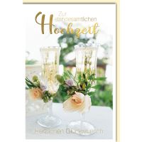 Hochzeitskarten Glückwunschkarte mit Umschlag...