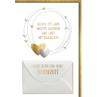 Hochzeitskarten Geldkarte Glückwunschkarte mit...