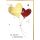 Hochzeitskarten A4 Glückwunschkarte Herzluftballons