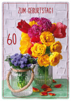 60. Geburtstag – unverpackt - Glückwunschkarte...