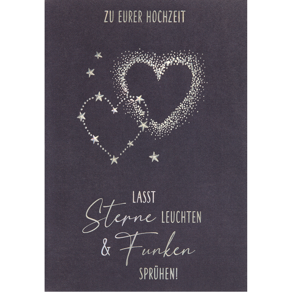 Hochzeit - unverpackt - Glückwunschkarte im Format 11,6 x 16,6 cm mit Umschlag - Zu eurer Hochzeit