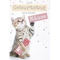 Geldkarte Geburtstag plastikfreie Glückwunschkarte...