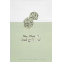 30. Geburtstag unverpackte Glückwunschkarte mit...