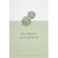 30. Geburtstag unverpackte Glückwunschkarte mit...
