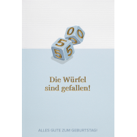 50. Geburtstag unverpackte Glückwunschkarte mit...