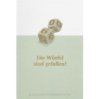 60. Geburtstag unverpackte Glückwunschkarte miit...