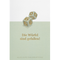 60. Geburtstag unverpackte Glückwunschkarte miit...