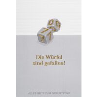 70. Geburtstag  unverpackte Glückwunschkarte mit...