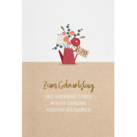 70. Geburtstag  unverpackte Glückwunschkarte mit...