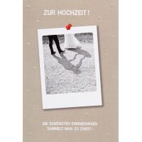 Hochzeit unverpackte  Glückwunschkarte mit...