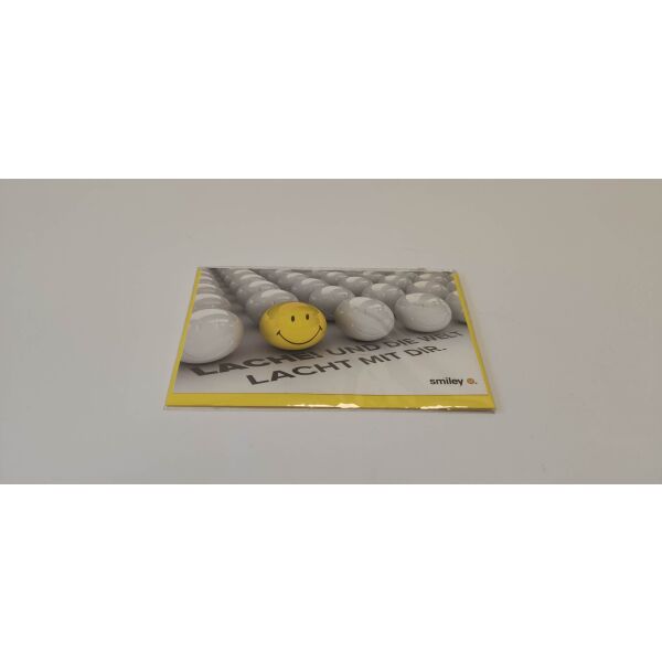 Allgemeine Wünsche Smiley Glückwunschkarte mit Umschlag 8,5 x 13cm Smileys auf Kugeln