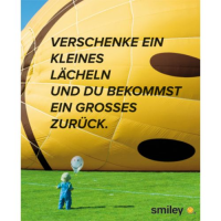 Allgemeine Wünsche Smiley Minikarte mit Umschlag...