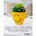 Allgemeine Wünsche Smiley Minikarte mit Umschlag Pflanze im Blumentopf