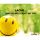Allgemeine Wünsche Minikarte mit Umschlag Emoji Smile Lächle und die Welt lacht mit Dir