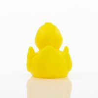 Ente gelb-orange unifarbene Enten Quietscheente Badeente ca. 8 cm gross