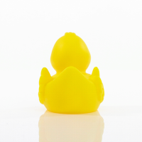 Ente gelb-orange unifarbene Enten Quietscheente Badeente ca. 8 cm gross