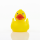 Ente gelb-orange unifarbene Enten Quietscheente Badeente ca. 8 cm gross