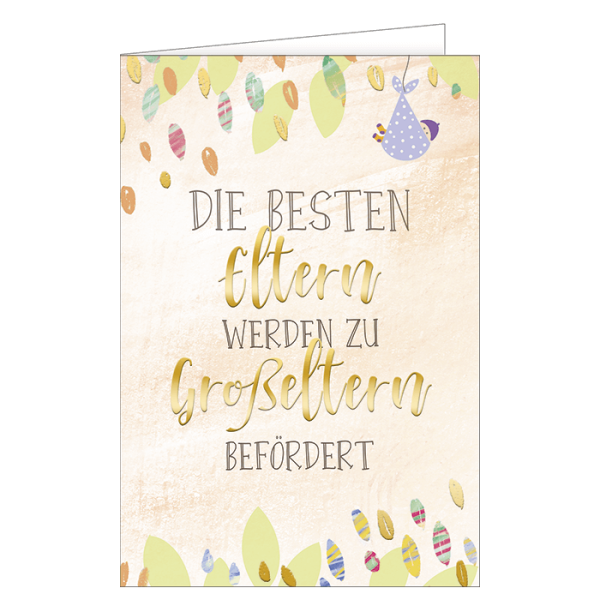 GROSSELTERN NEUES BABY Glückwunsch Grußkarte... Eine Neue Enkelin EUR 2