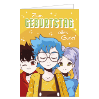 Geburtstag – Manga-Figuren – "Zum...