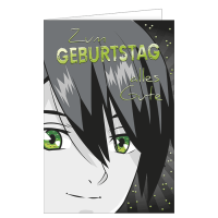 Geburtstag – Manga-Gesicht – "Zum...