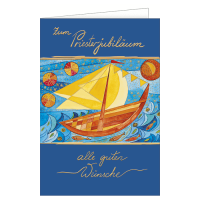 A Priesterjubiläum - Segelboot – "Zum...