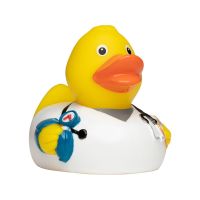 Pflegekraft Quietscheente Badeente ca. 8 cm gross